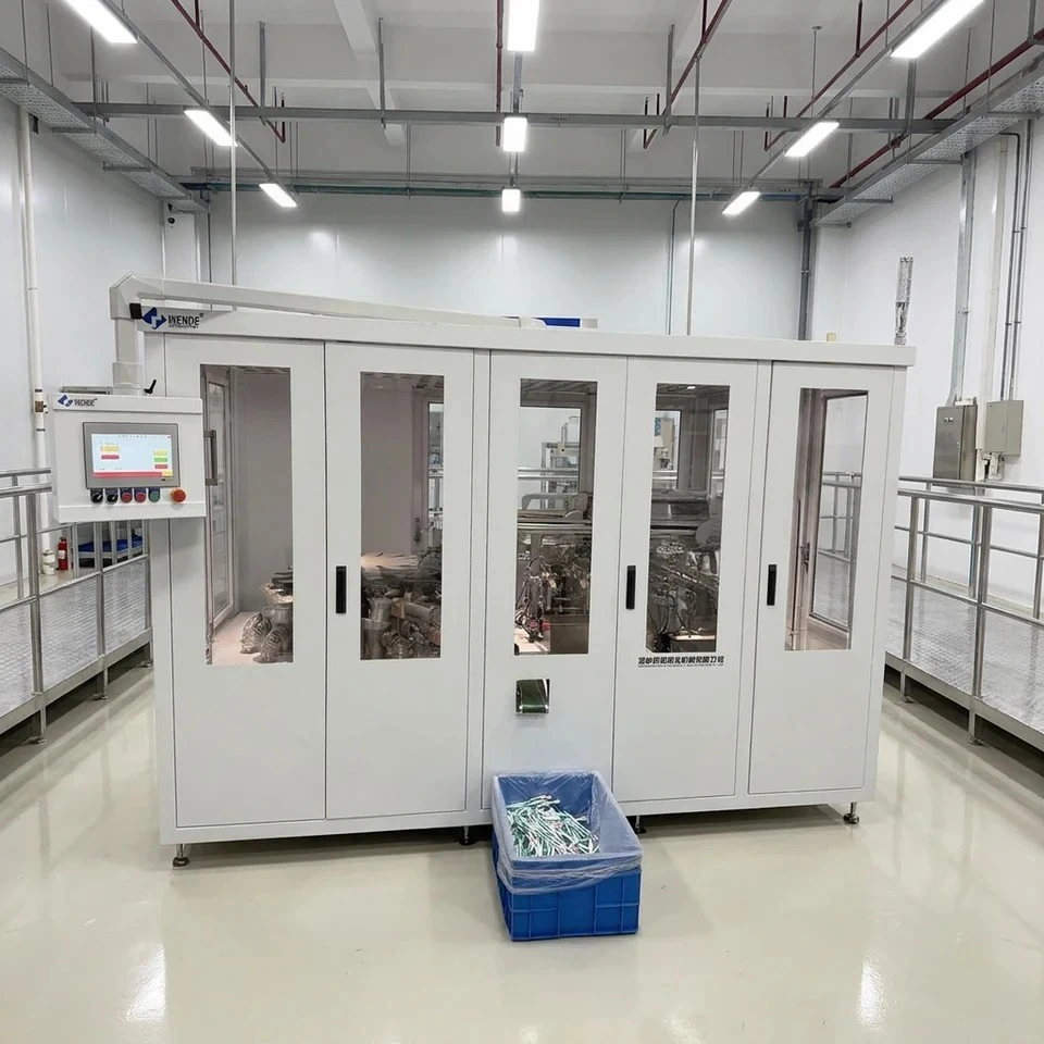 Fuji Touchscreen 10-Head 2-Knife Toothbrush Finishing Machine